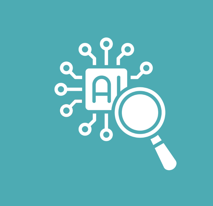 AI and a magnifying glass