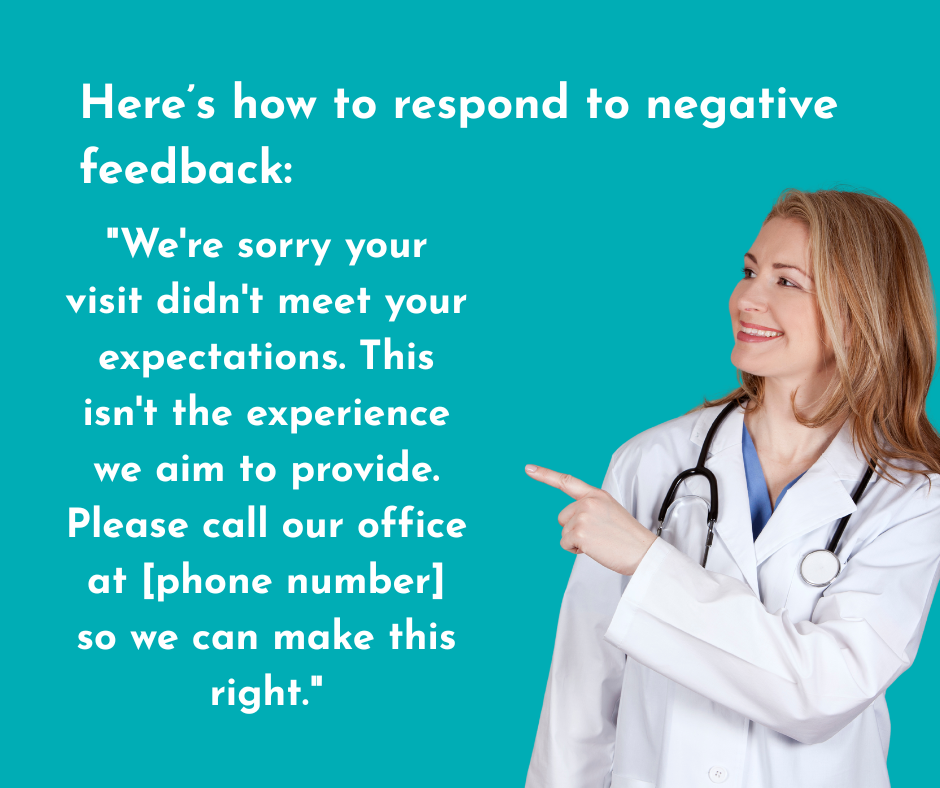 an example of how to respond to negative reviews