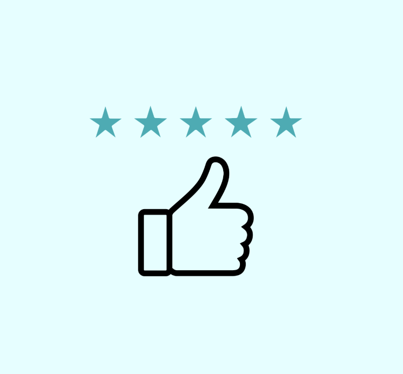 Thumbs up five stars