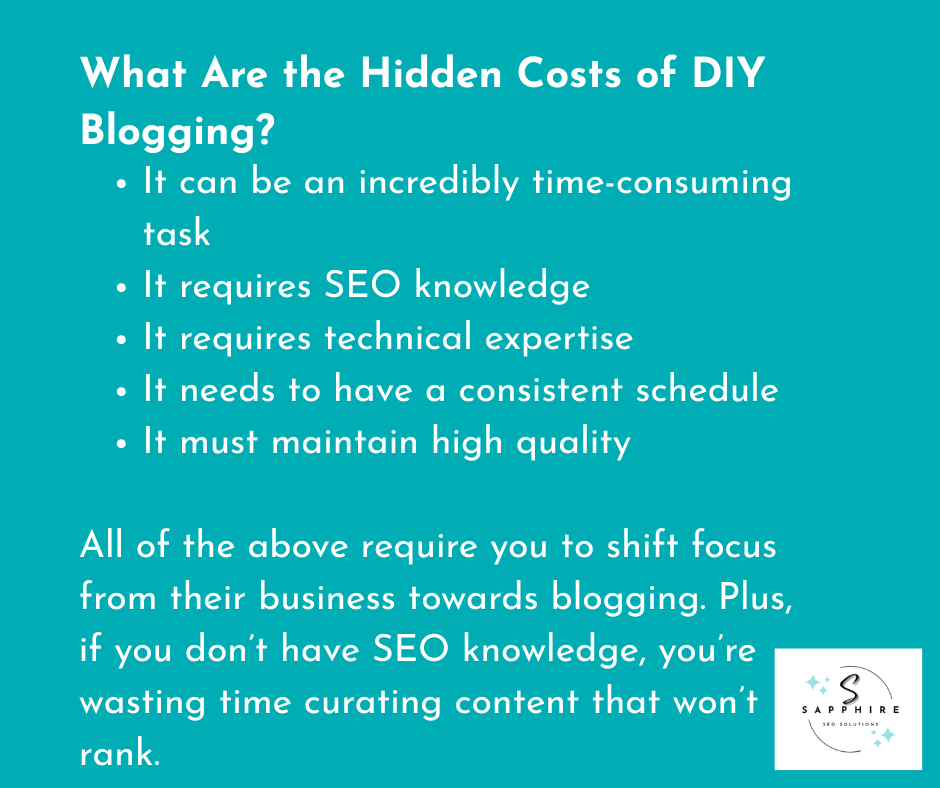 The hidden costs of DIY blogging explained in detail