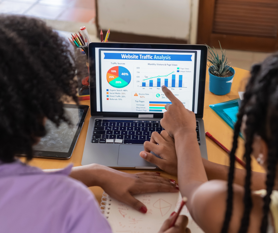 a chiropractor monitoring their website performance