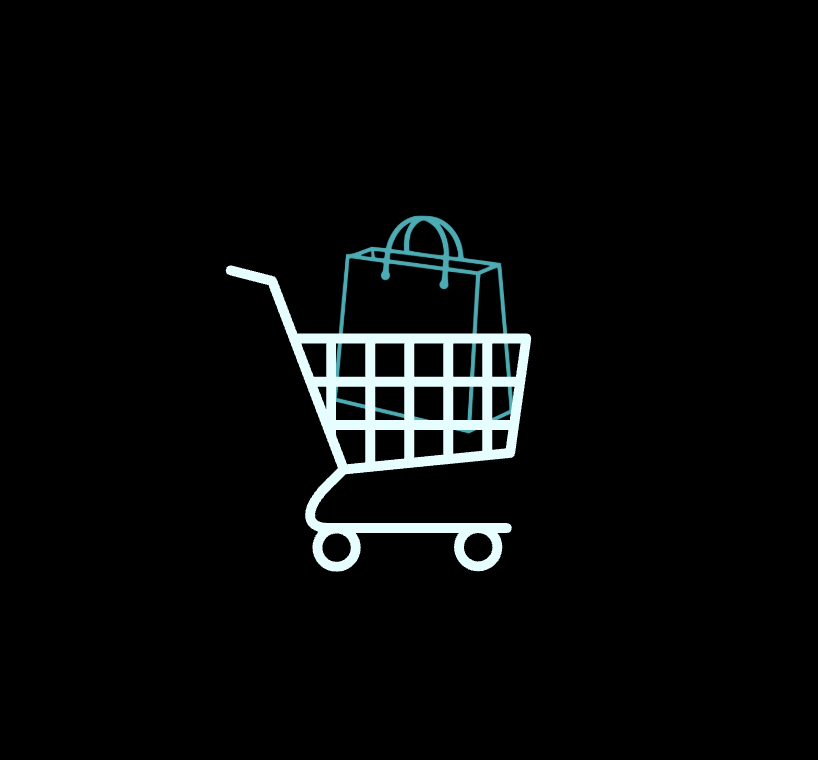 Shopping cart and bag