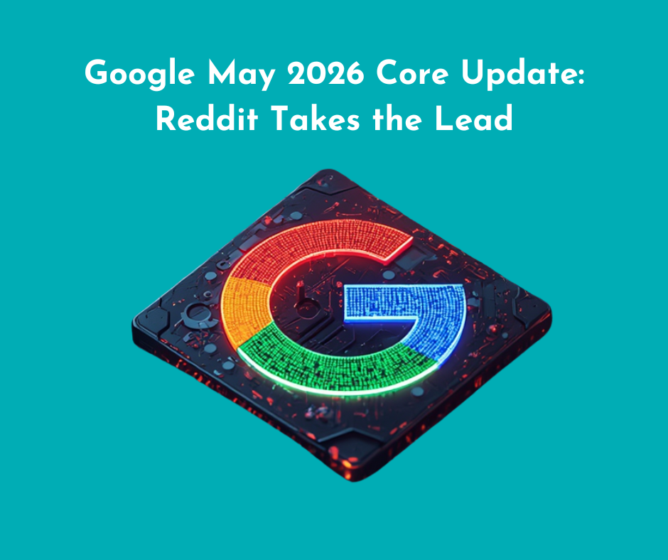 google symbol with captions: google may 2026 core update: reddit takes the lead
