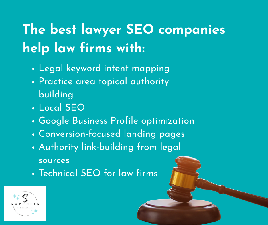 a list of tasks that the best lawyer seo company help law firms with