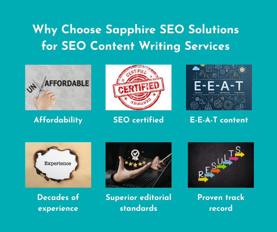 a list of reasons on why you should choose Sapphire SEO Solutions