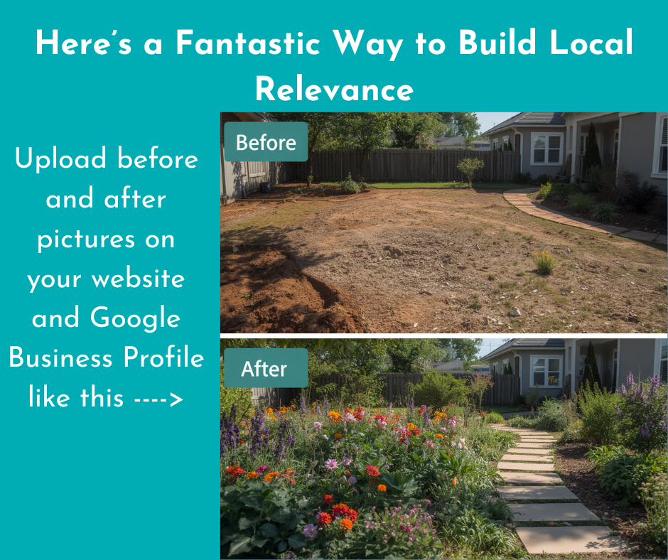 One of the many ways of building local relevance is to upload before and after photos on website and GBP