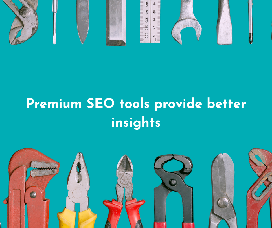 seo experts have access to premium seo tools for better insights