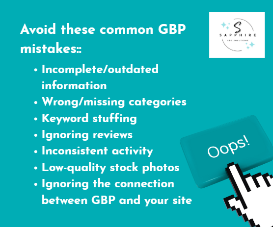 7 GBP mistakes to avoid for business owners