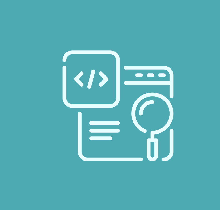 Web page with a magnifying act and code