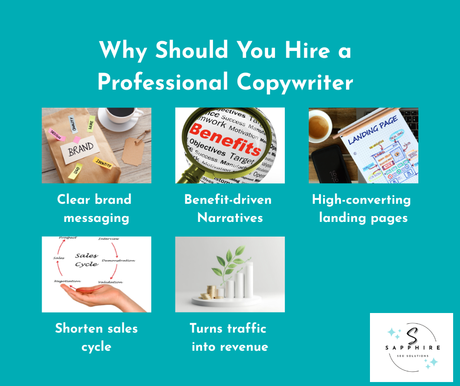 five reasons why you should hire a professional copywriter
