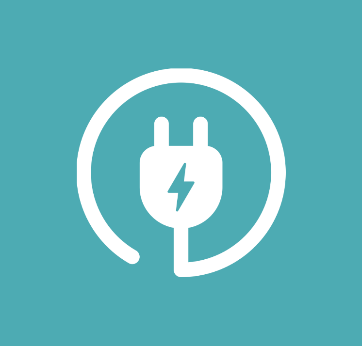 Graphic of a plug with a lightning bolt