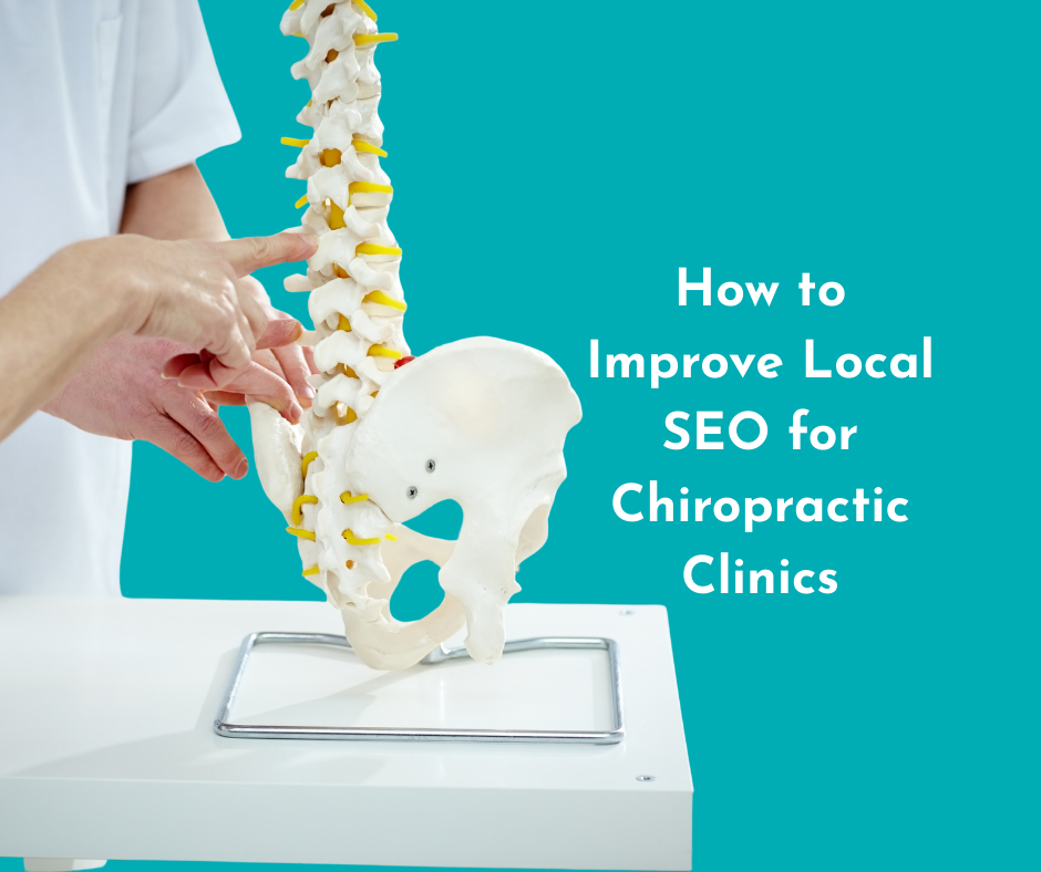 A chiropractor with captions: how to improve seo for chiropractic clinics