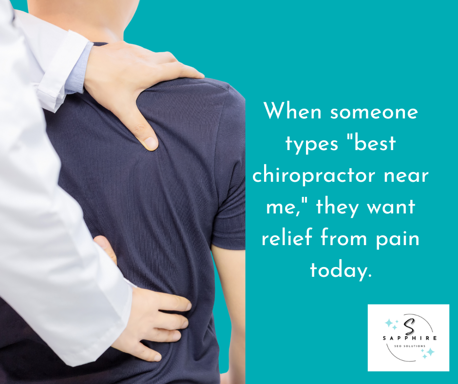 an image that explains patient search intent regarding chiropractors