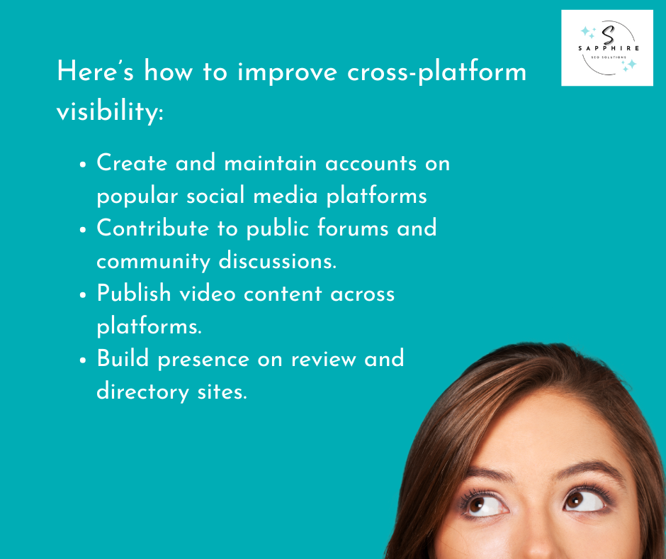 list of tactics to increase cross-platform visibility