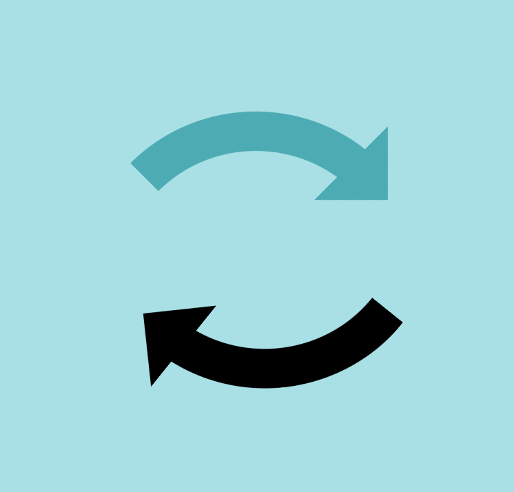 Two arrows forming a circle