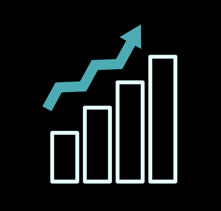 Graph with a jagged arrow