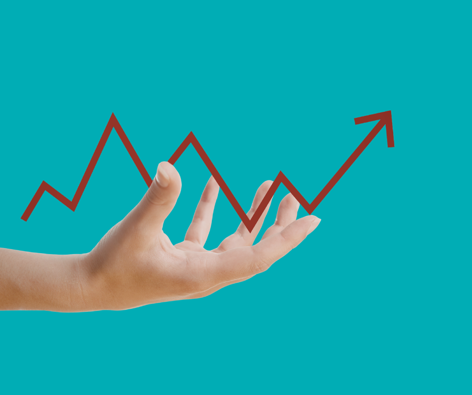an upward graph to suggest that nofollow link drives website traffic