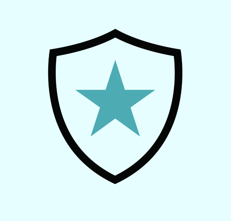 Shield and star