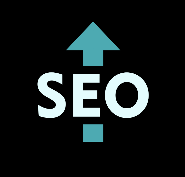 SEO with an arrow pointing upward