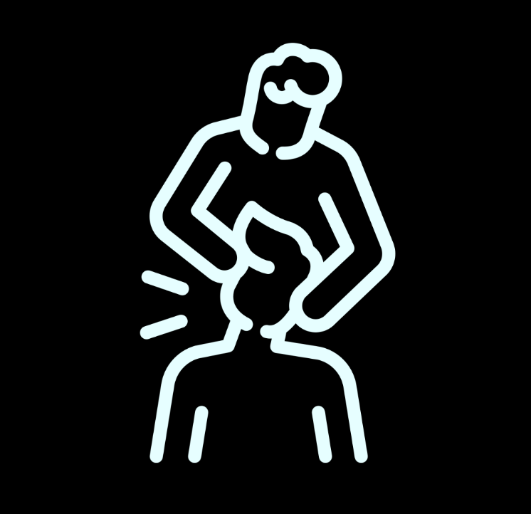 Graphic of a figure giving another figure a chiropractic adjustment