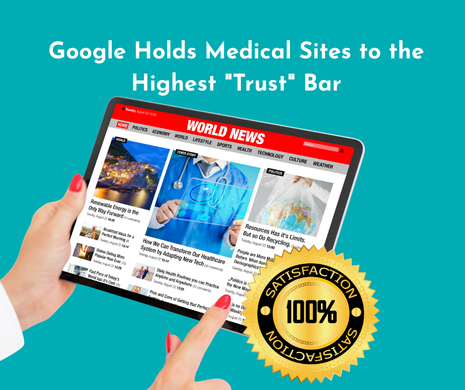 a medical site with a google seal of approval
