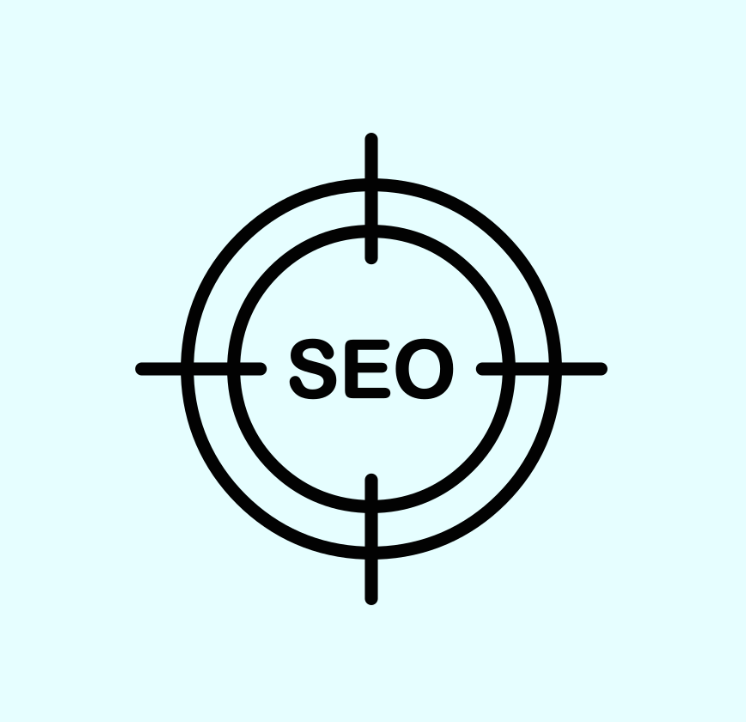 target with seo in the center