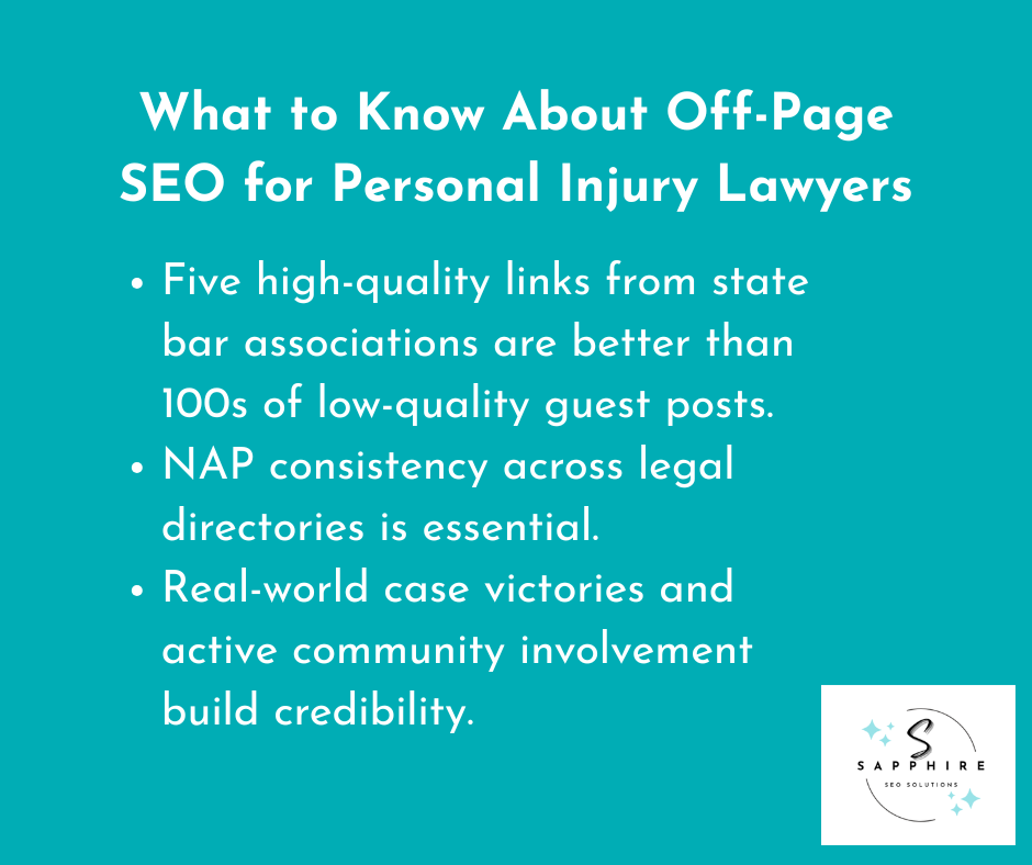 What personal injury law firms need to know about off-page SEO for lawyers