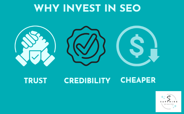 a branded image showing the benefits of SEO