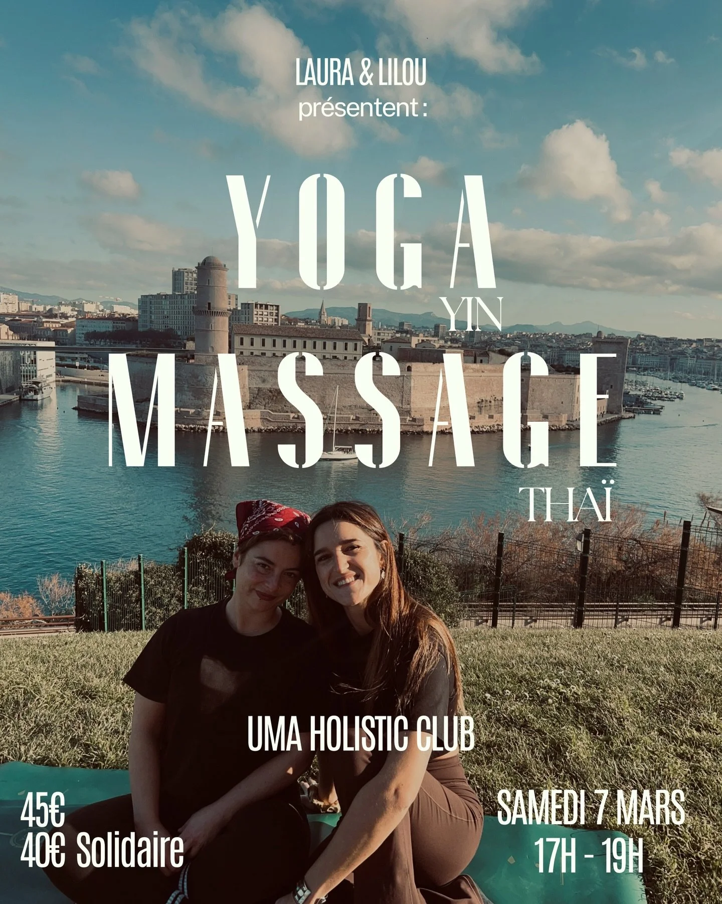 🌞✨EXP&Eacute;RIENCE CORPS &amp; ESPRIT✨🌞
Nous revenons avec une troisi&egrave;me &eacute;dition de notre &eacute;v&eacute;nement bonheur,un moment hors du temps chez Uma. 
Deux heures de yin yoga et massage Tha&iuml; pour un l&acirc;cher prise et b