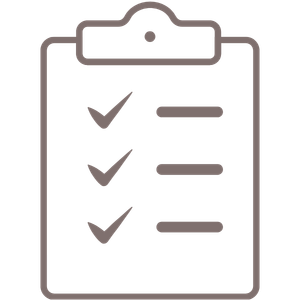 Icon of clipboard checklist
