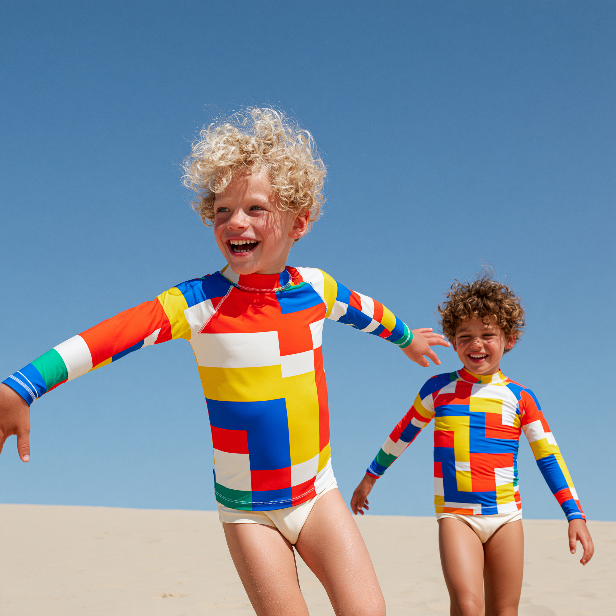 The World is Now - Kids Unisex Rash Guard, Long Sleeve, Premium Spandex, SPF 50