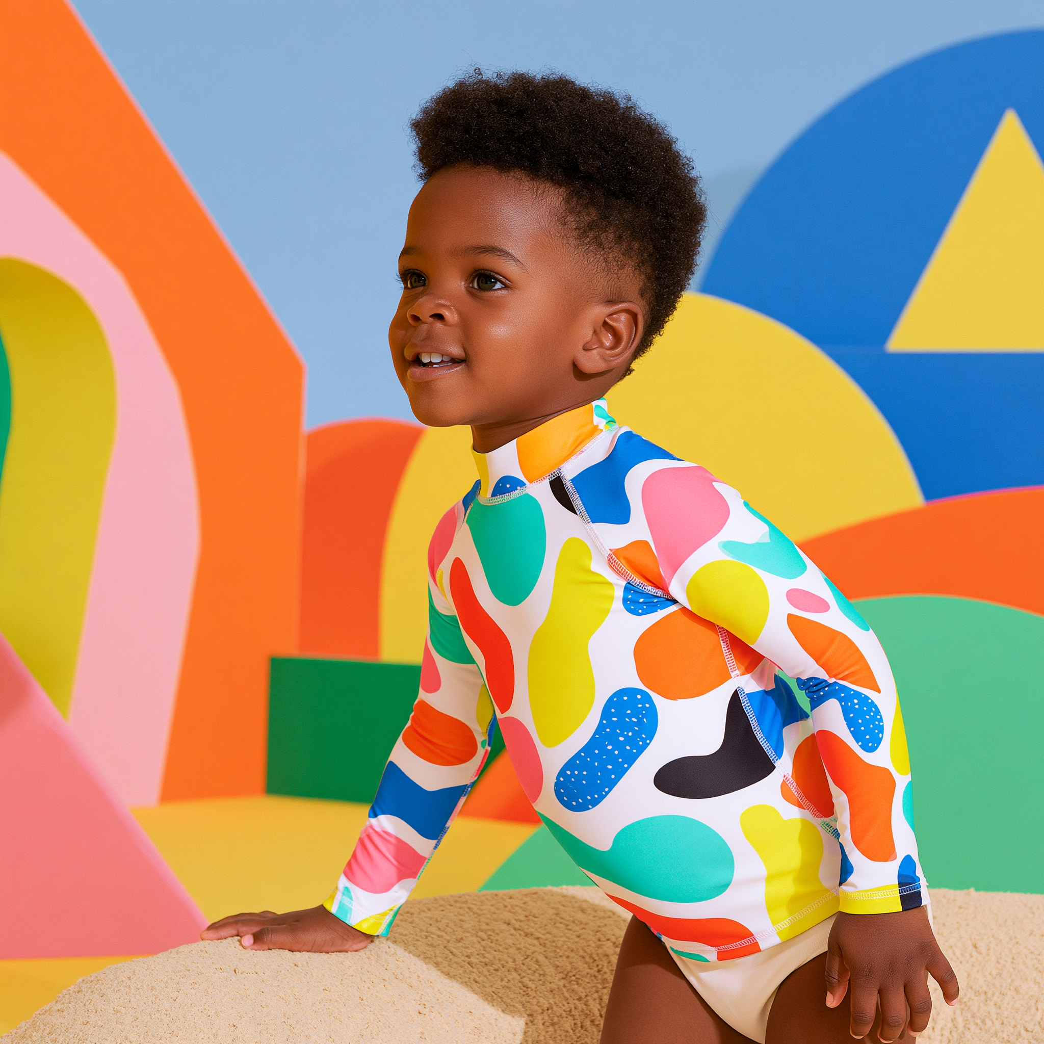 Plasmatic - Kids Unisex Rash Guard, Long Sleeve, Premium Spandex, SPF 50