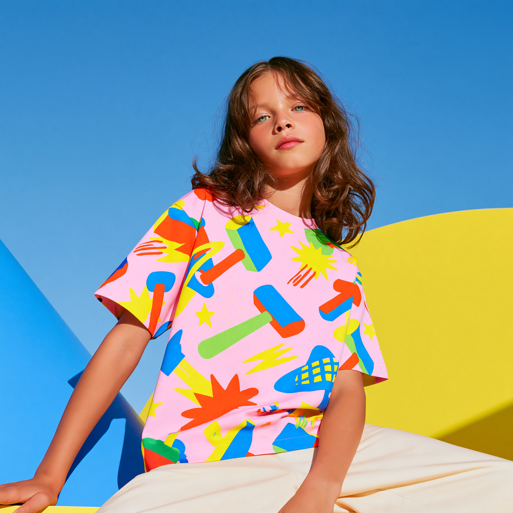 Bang Bang - Kids Unisex Cotton Crew Neck T-Shirt