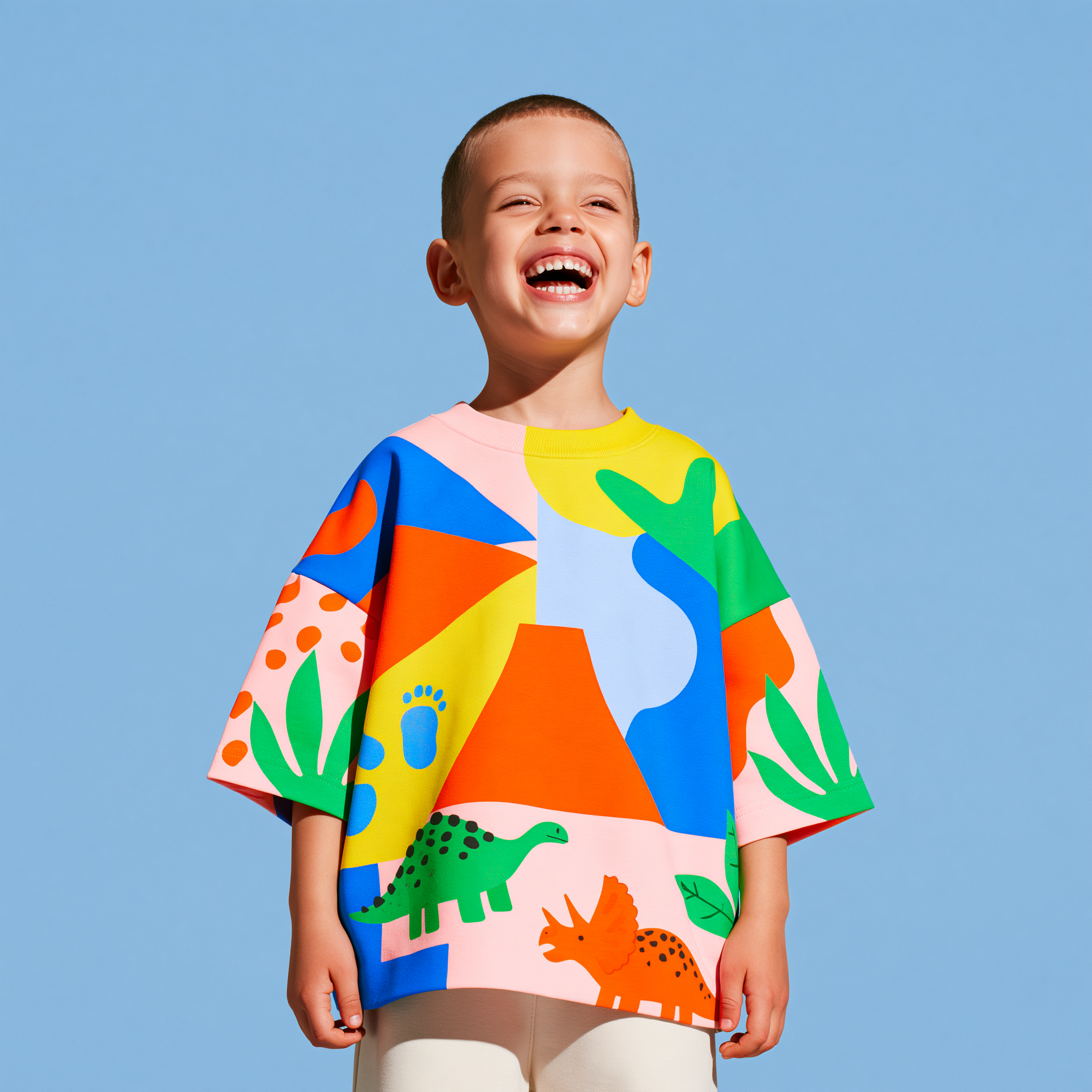 Jurassic Dreams - Kids Unisex Cotton Crew Neck T-Shirt