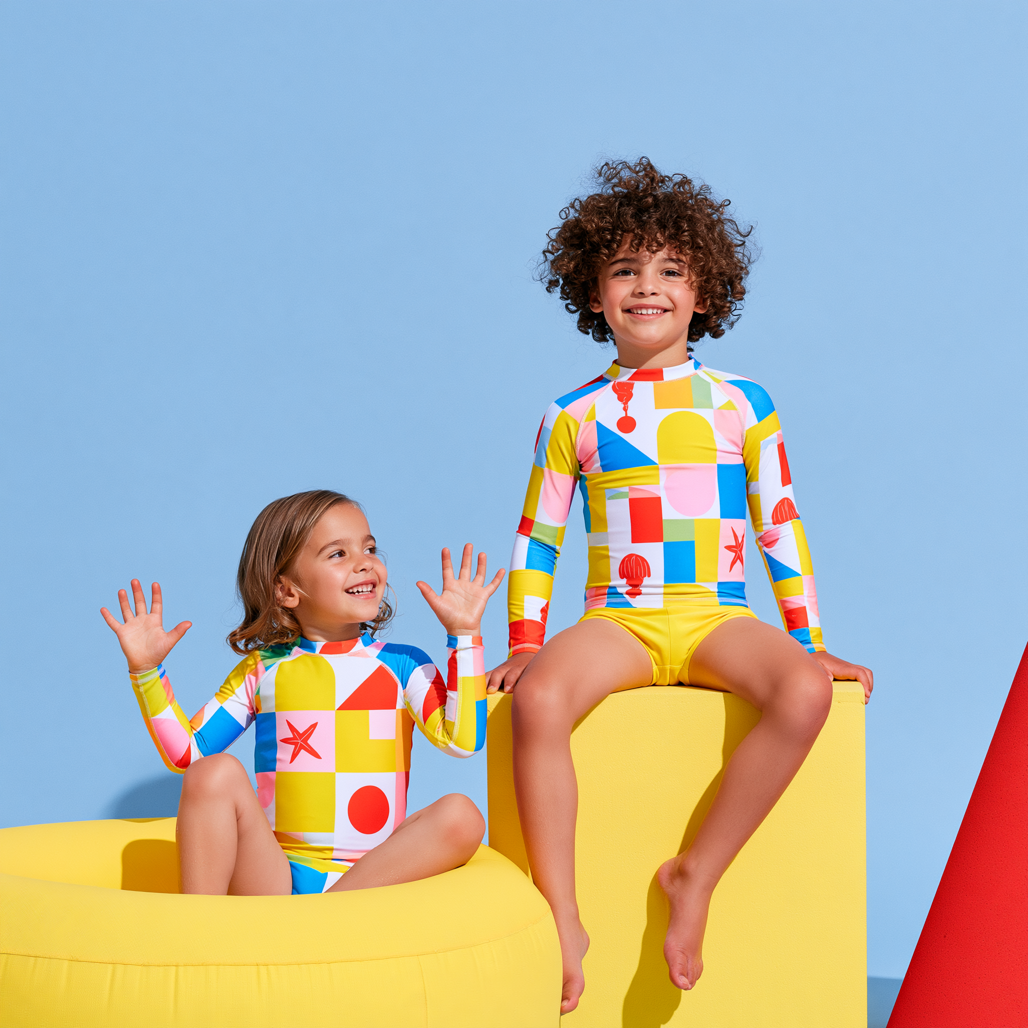 Better of Together - Kids Unisex Rash Guard, Long Sleeve, Premium Spandex, SPF 50