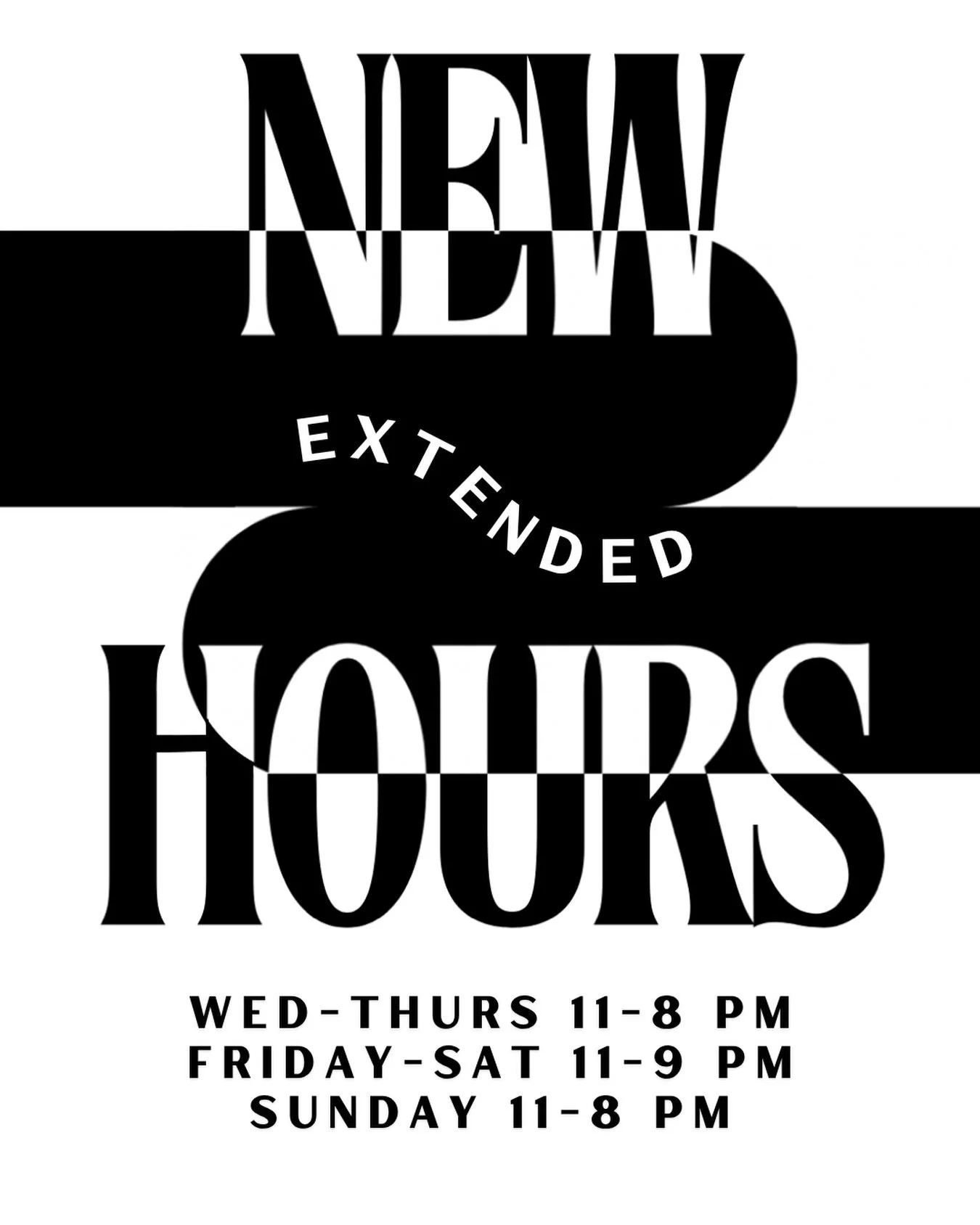 LONGER DAYS ARE ROLLING IN SO WE&rsquo;RE KEEPING THE FRYERS WARM A LITTLE LONGER. 

EXTENDED HOURS FRIDAY + SATURDAY 11-9PM. 

COME CATCH A GOLDEN HOUR THEN STAY FOR A CRISPY SNACK. 
 

🖼️ @sarahandhareld