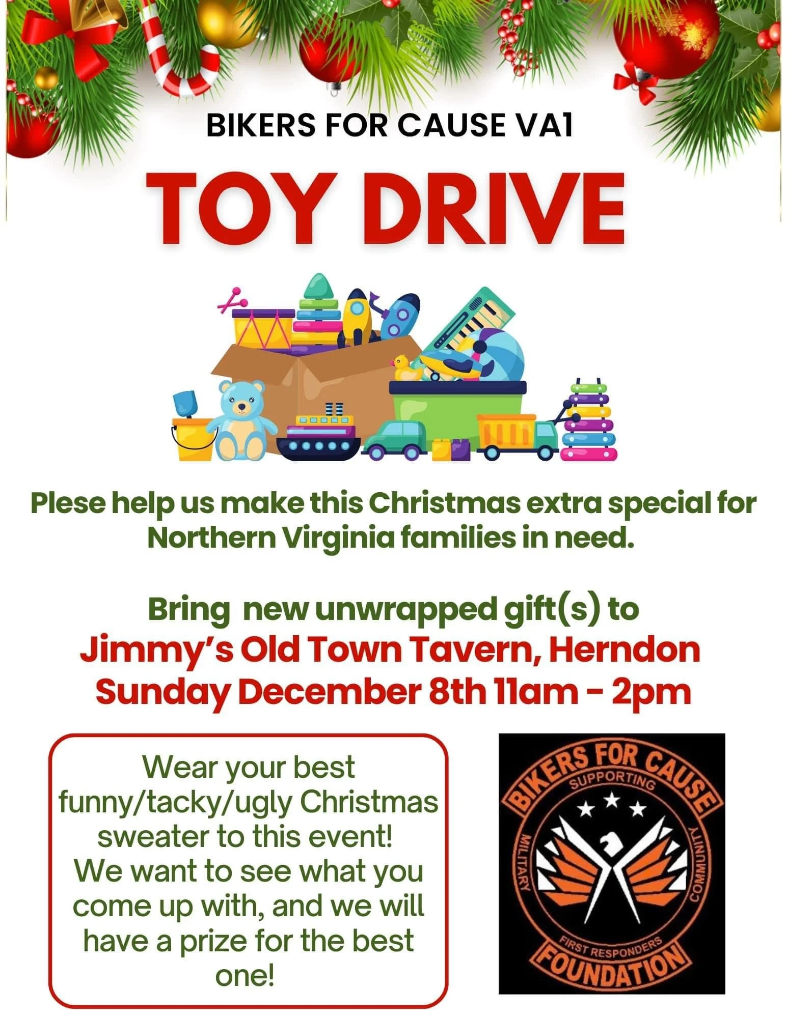 BFC VA 1 Toy Drive