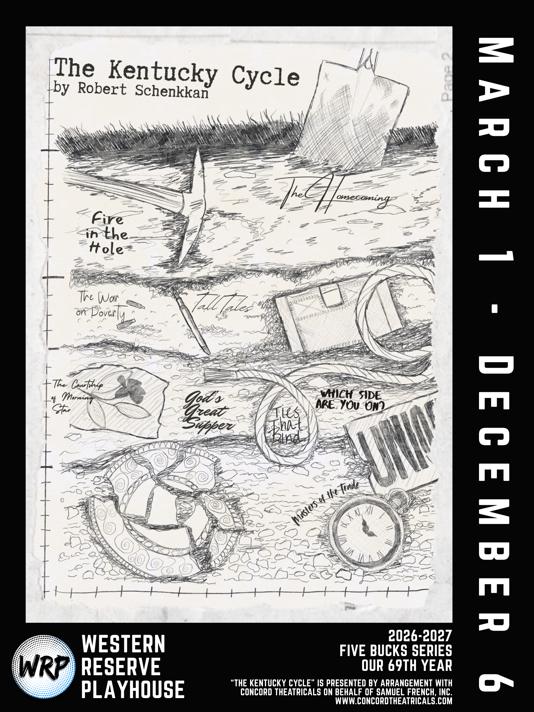 Western Reserve Playhouse presents a yearlong, sweeping American epic: THE KENTUCKY CYCLE by Robert Schenkkan