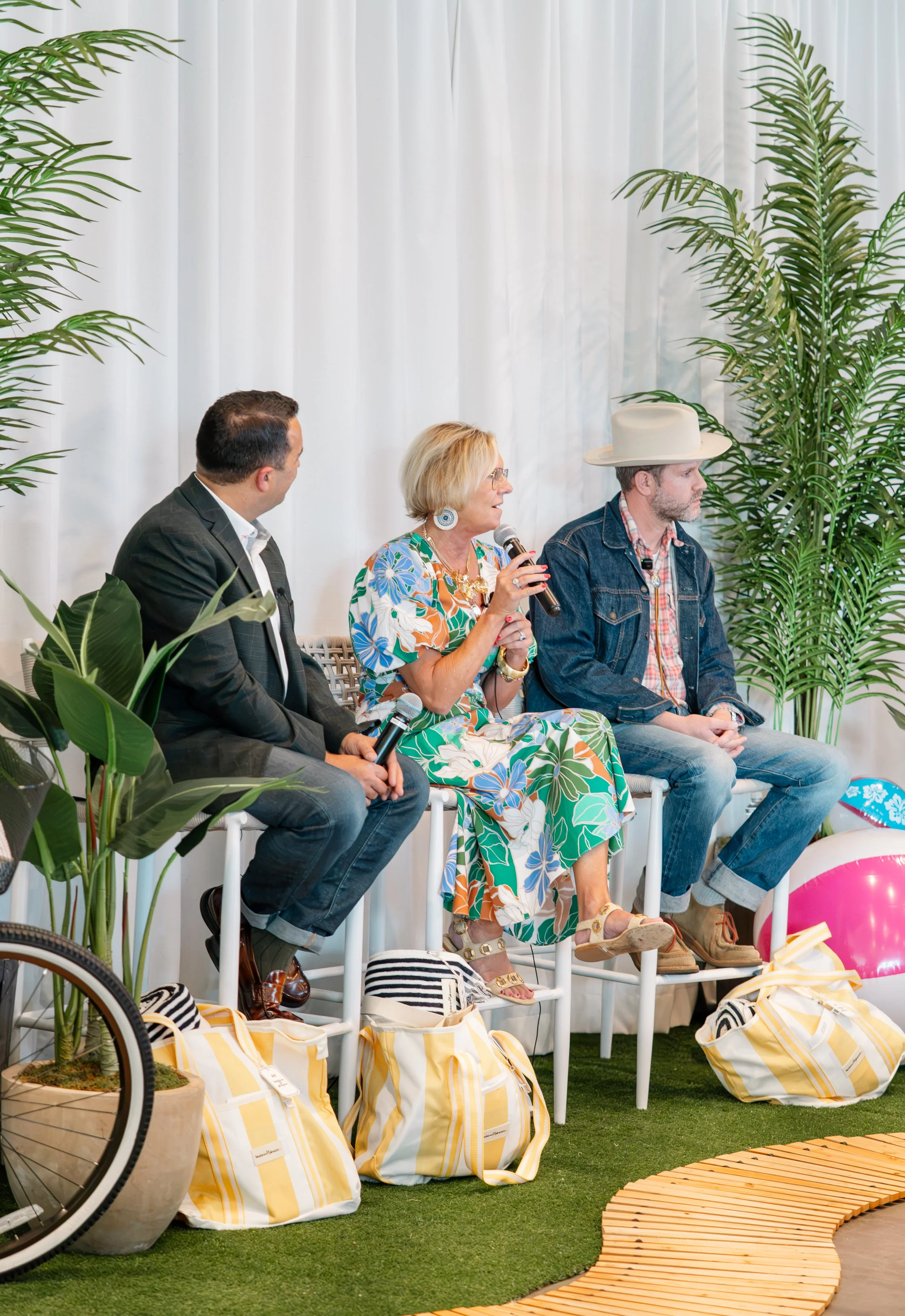 Jocelyn Chiappone of Digs Design speaking at High Point Market