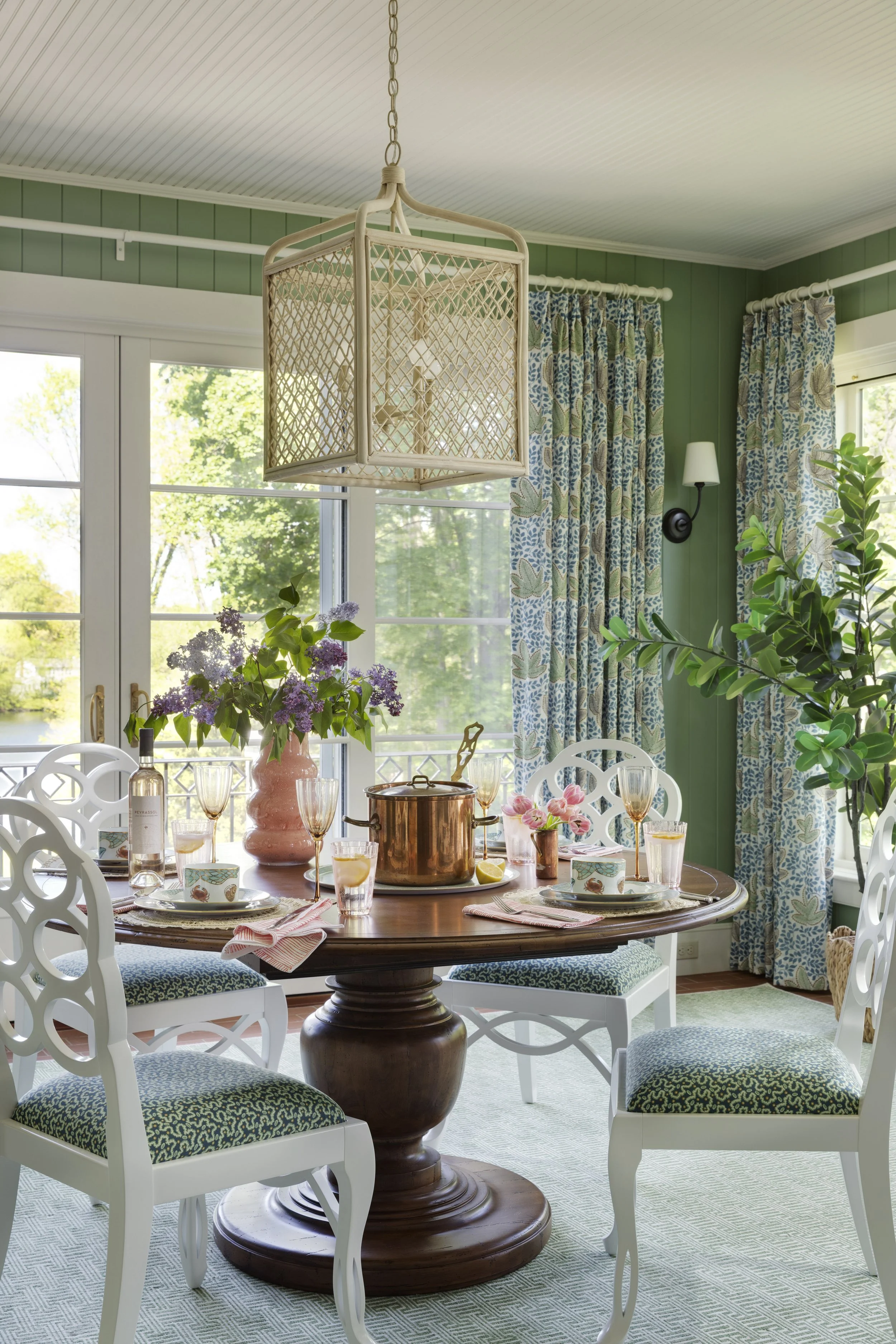 dining area in in historic Boston home by Digs Design