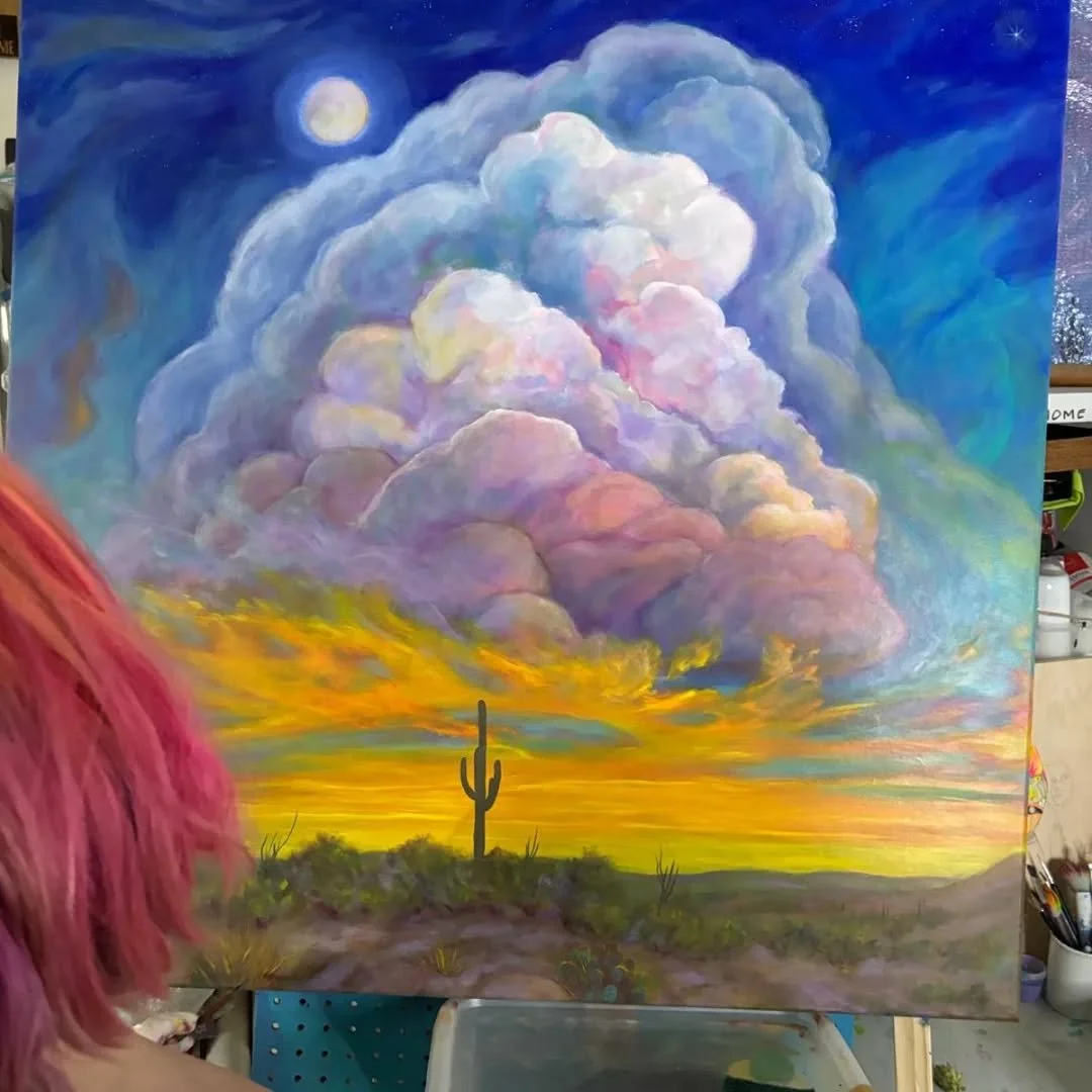 &quot;Largo, con dolore&quot;
TOMORROW
October 17 at Piano Salon Christophori 
Come see us play! 
#stephanieomarastudio #berlintagundnacht #arizonasunset