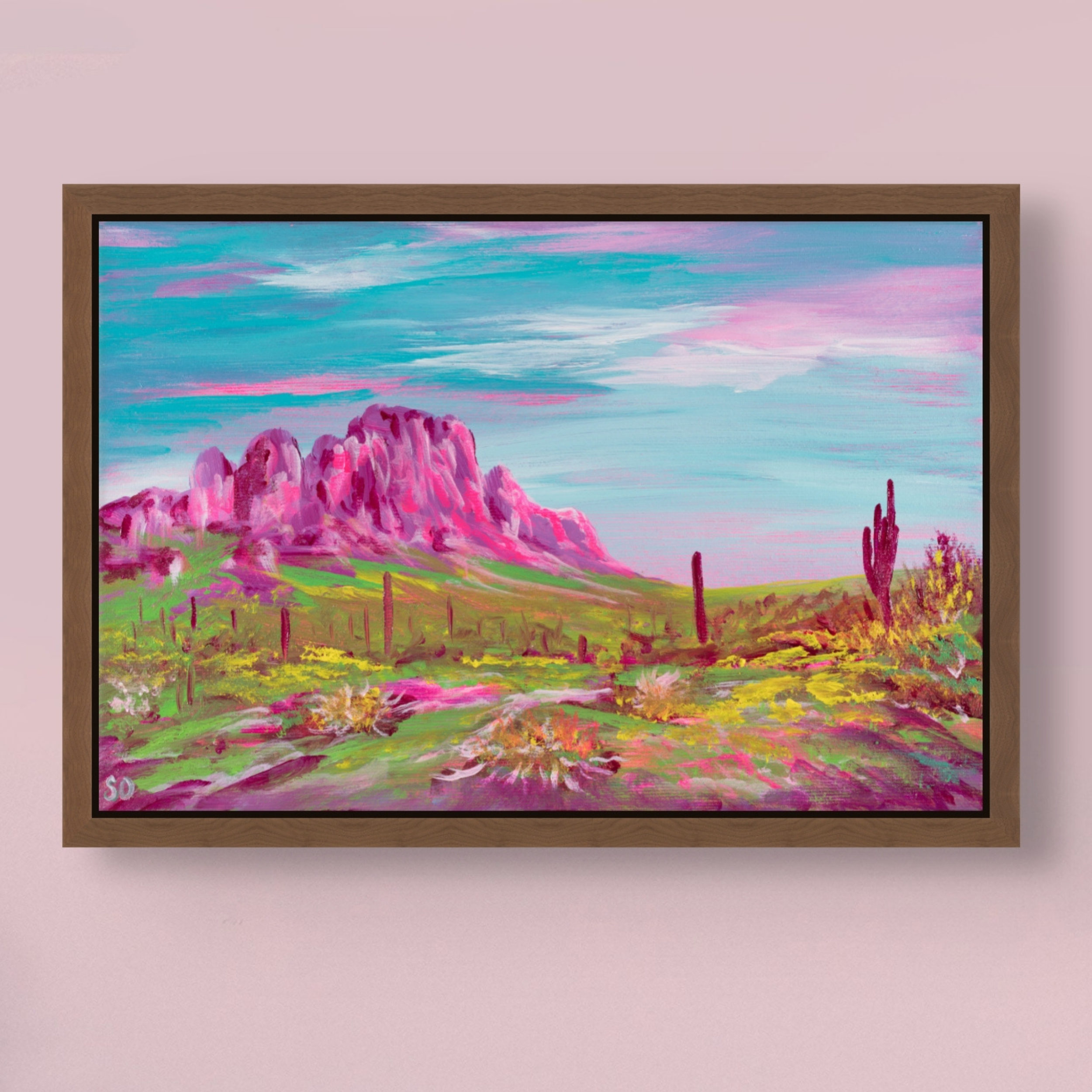 Magenta Sunrise - Original Painting