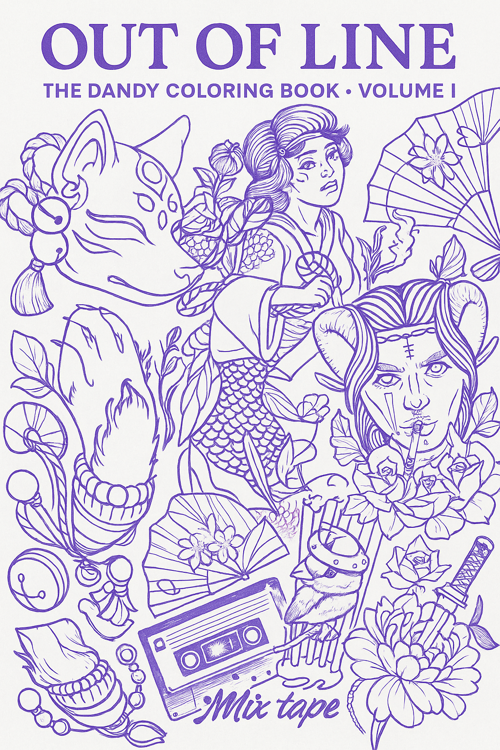 Out of Line: The Dandy Coloring Book — Volume I