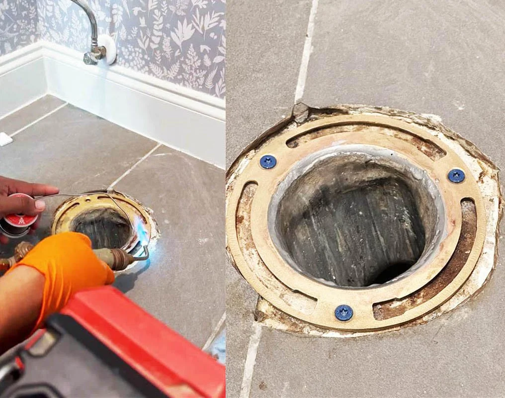 toilet flange repair photo