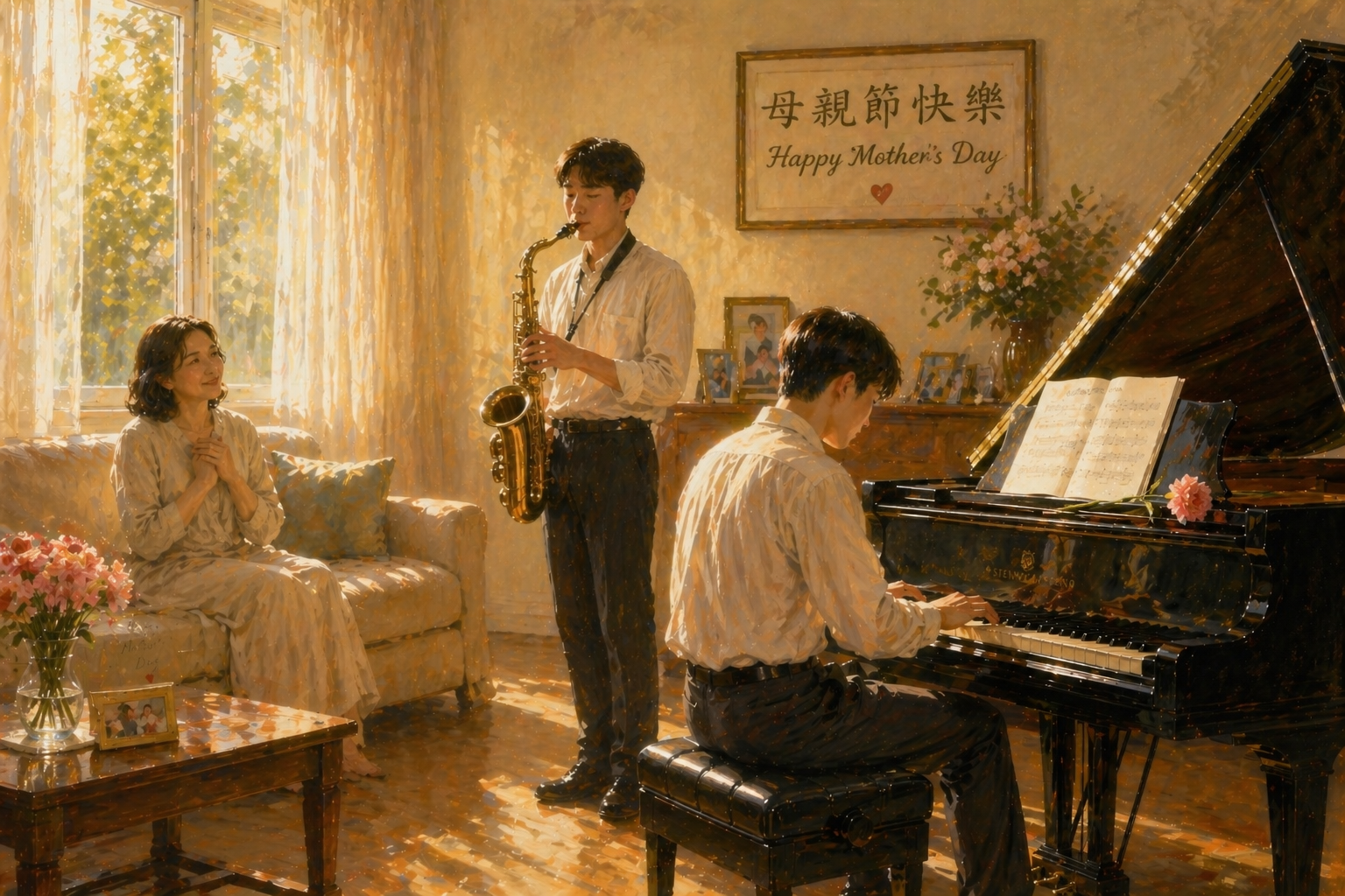 我好想念妳媽媽