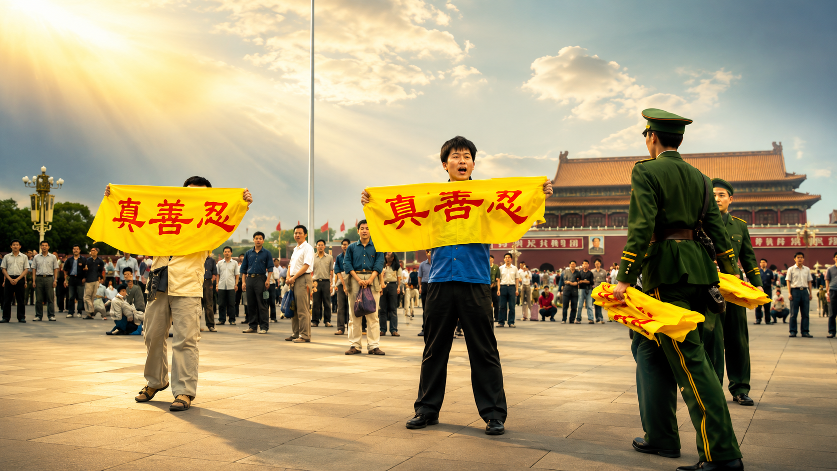 天安門廣場，請你告訴我：