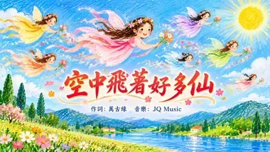 空中飛著好多仙