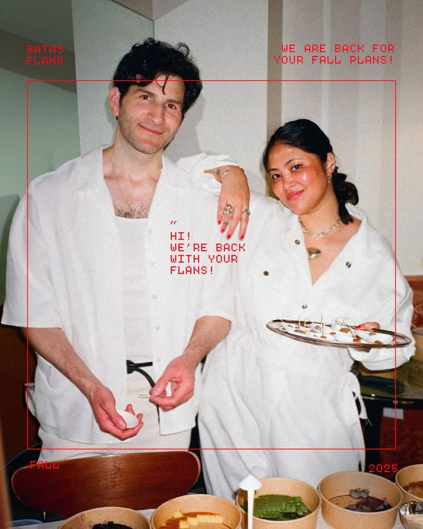 Tell everyone! Flans for your Fall Plans! We are back to bring you sweet custards for your smashing party or your solo sad power hour. We have some pop-ups lined up and we&rsquo;ll open the thanksgiving preorders soon!

We appreciate all of your mess