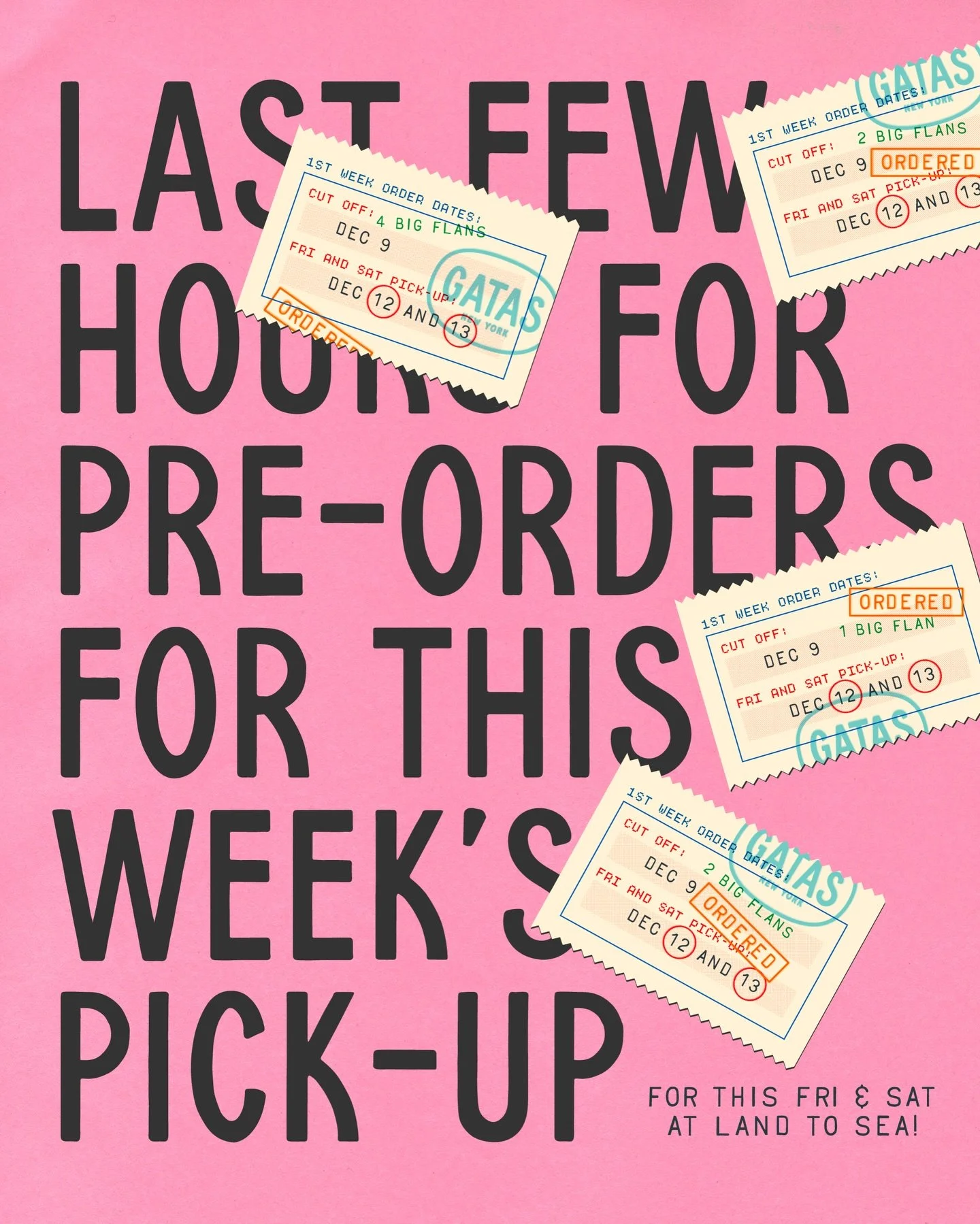 3 more hours for you to pre-order for your holiday parties or solo binging this weekend! See you soon.