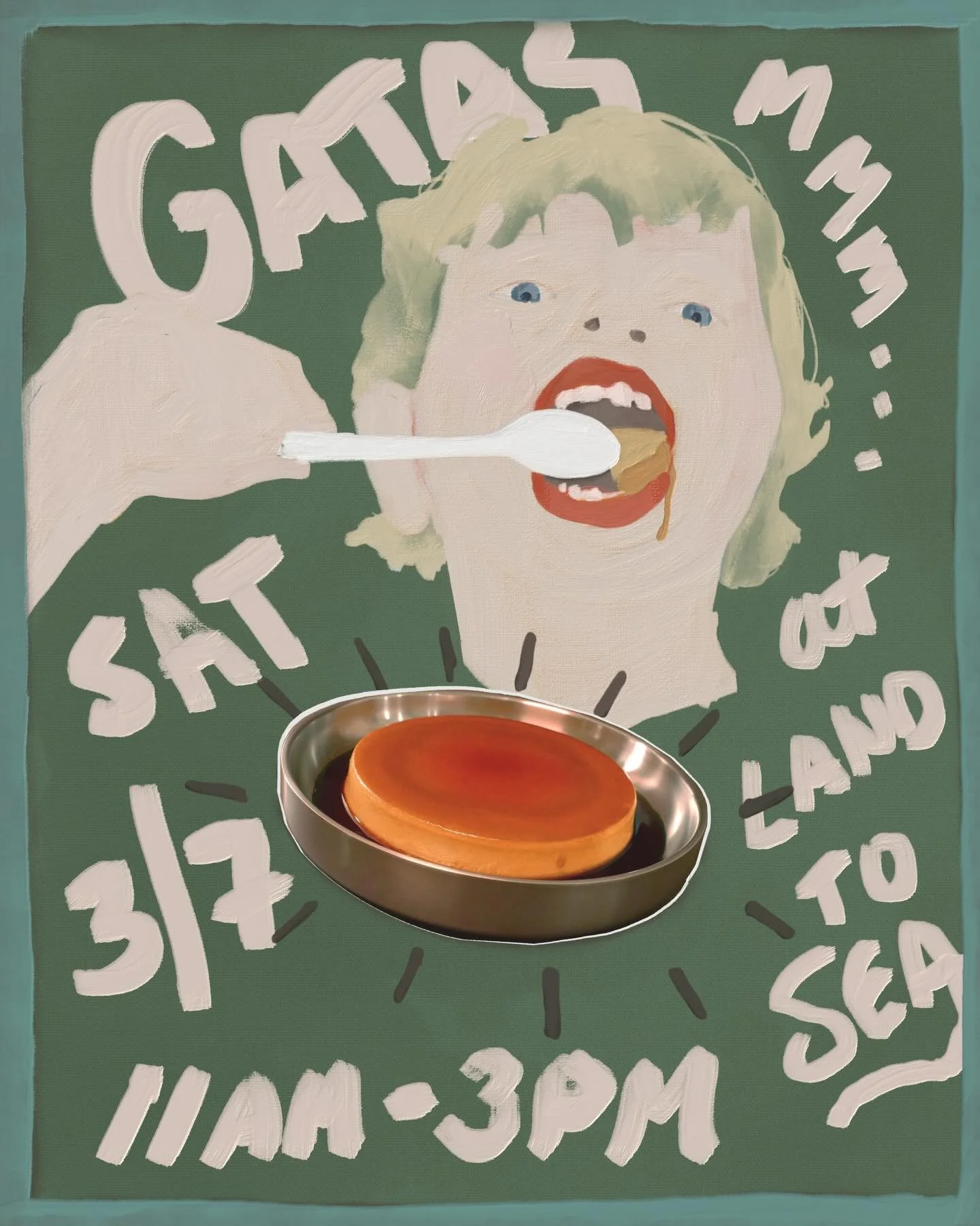 This Saturday we&rsquo;ll be back at Land to Sea 🍮 Come find us 11am&ndash;3pm for decadent flans and free samples. See you there!